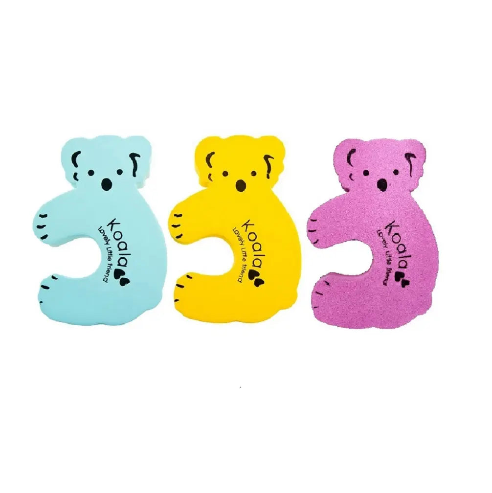 Set 4 Protecții Uși Koala Siguranță Copii, Spumă, Multicolor, BESEDER